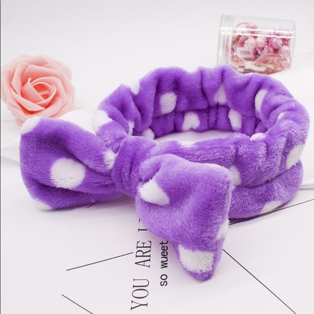 Bow Hairband in Purple
